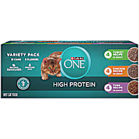 Purina ONE Natural, High Protein Cat Food Variety Pack, Turkey, Chicken and Tuna Recipes