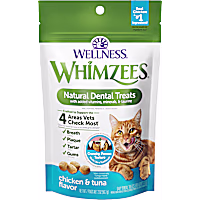 Whimzees Wellness Natural Chicken & Tuna Flavor Cat Dental Treats