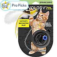 Playology Suction Cup Spring Bird Cat Toy