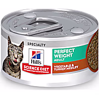 Hill's Science Diet Adult Perfect Weight Vegetable & Turkey Medley Canned Cat Food