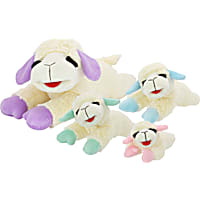 Multipet International Lamb Chop with Pastel Color Dog Toy Assorted