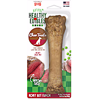 Nylabone Healthy Edibles All-Natural Long Lasting Roast Beef Flavored Dog Bone Chew Treat