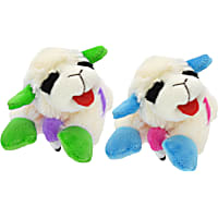 Multipet International Lamb Chop with Flamingo Floatie Assorted Dog Toy