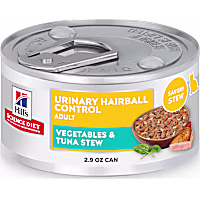 Hill's Science Diet Adult Urinary Hairball Control Vegetable & Tuna Stew Wet Cat Food