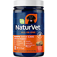NaturVet All-In-One Puppy Daily Care Multi-Benefit Soft Chew Supplements with 6-in-1 Support