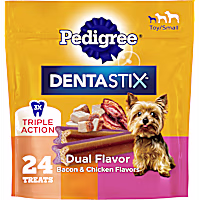 Pedigree Dentastix Bacon & Chicken Flavors Dual Flavor Small Dog Dental Treats