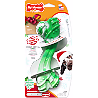 Nylabone Wintergreen Holiday Power Curvy Dental Bone Chew Dog Toy