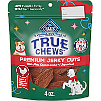Blue Buffalo True Chews Premium Jerky Cuts Made with Real Chicken Holiday Dog Treats