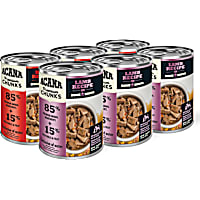 ACANA Premium Chunks in Bone Broth Grain-free Beef + Lamb Recipes Wet Dog Food Variety Pack