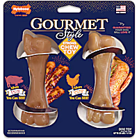 Nylabone Bacon & Chicken Gourmet Style Strong Chew Femur Bone Dog Toy