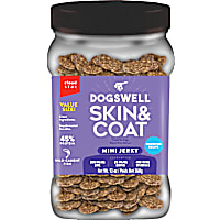 Dogswell Mini Jerky Skin & Coat Whitefish Dog Treats