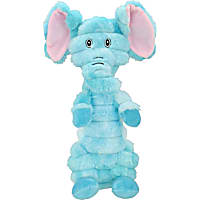 Multipet International Crimpy Blue Elephant Dog toy