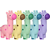 Multipet International Minipet Latex Giraffe Assorted 5.75" Dog Toy