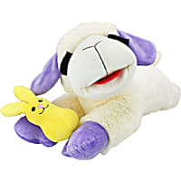 Multipet International Jumbo Lamb Chop Holding a Bunny Dog Toy