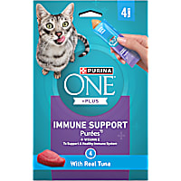 Purina ONE Plus Immune Support Purees with Real Tuna Puree Cat Treats