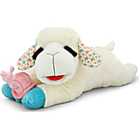 Multipet International Lamb Chop Jumbo Holding a Snail Dog Toy