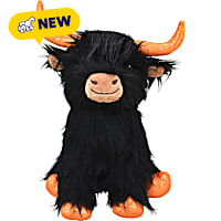 Multipet International Jumbo Highland Cow with Shiny Orange Horns for Dogs