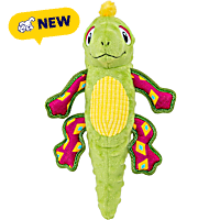 KONG Tropics Rattlez Iguana Dog Toy