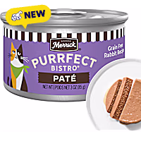 Merrick Purrfect Bistro Grain Free Rabbit Recipe Pat Wet Cat Food