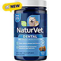 NaturVet Hickory Bacon Flavor Dental Targeted Care Supplement for Dogs and Cats