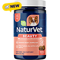 NaturVet Bacon and Chicken Flavor Beauty Targeted Care Skin & Coat Supplement for Dogs