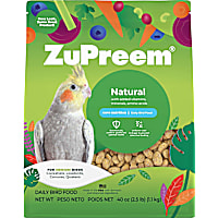 ZuPreem AvianMaintenance Natural Bird Diet for Cockatiels