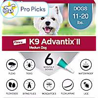 K9 Advantix II Vet-Recommended Flea, Tick & Mosquito Treatment & Prevention for Medium Dogs