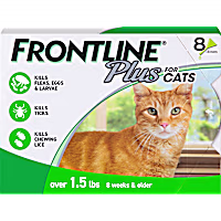 FRONTLINE Plus Flea & Tick Spot Treatment for Cat & Kitten (Green)