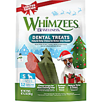 Whimzees Small Holiday Natural Grain Free Dog Dental Chews