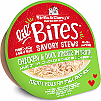 Stella & Chewy's Lil Bites Chicken & Duck Dinner in Broth Savory Dog Stews for Small Breeds