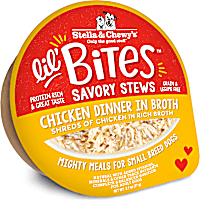 Stella & Chewy's Lil Bites Chicken Dinner in Broth Savory Dog Stews for Small Breeds