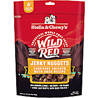 Stella & Chewy's Wild Red Jerky Nuggets Chicken & Duck Recipe Dog Treats