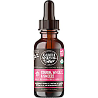 Earth Animal Natural Remedies Cough, Wheeze & Sneeze Liquid Homeopathic Respiratory Supplement for Dogs & Cats