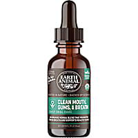 Earth Animal Natural Remedies Clean Mouth, Gums & Breath Liquid Homeopathic Dental Supplement for Dogs & Cats