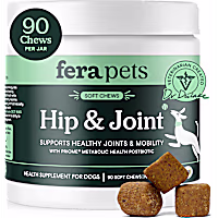 Fera Pets Hip & Joint Soft Chew with Organic Turmeric Dog Supplement