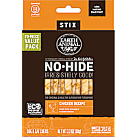 Earth Animal No-Hide Stix Chicken Recipe Natural Long-Lasting Rawhide Alternative Dog & Cat Chews