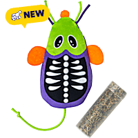 KONG Halloween Refillables Skeleton Mouse Green Cat Toy