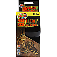 Zoo Med Nightlight Red Reptile Bulb, 100 Watts