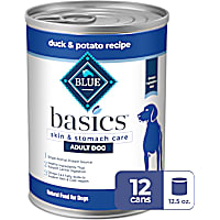 Blue Buffalo Blue Basics Natural Grain Free Skin & Stomach Care, Duck & Potato Recipe Adult Wet Dog Food