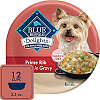 Blue Buffalo Delights Prime Rib Flavor in Gravy Small Breed Natural Wet Dog Food