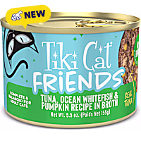 Tiki Cat Aloha Friends Tuna, Ocean Whitefish & Pumpkin Wet Cat Food