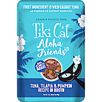 Tiki Cat Aloha Friends Tuna Tilapia & Pumpkin Wet Cat Food Pouch