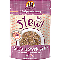 Weruva Stew! Stick a Spork In It Duck and Salmon Dinner in Gravy Wet Cat Food