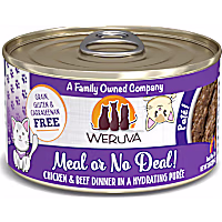 Weruva Pate Meal or No Deal! Chicken & Beef Dinner in a Hydrating Puree Wet Cat Food