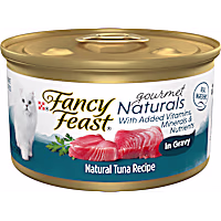 Fancy Feast Gourmet Naturals Tuna Recipe in Gravy Wet Cat Food