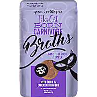 Tiki Cat Savory Broth with Meaty Bits Duck And Chicken Flavored Cat Treats