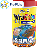 Tetra TetraColor Select Tropical Flakes Color-Enhancing Tropical Fish Food