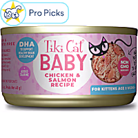 Tiki Cat Baby Chicken & Salmon Recipe Wet Kitten Food