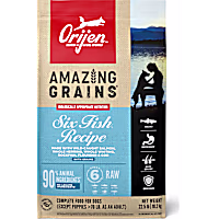 ORIJEN Six Fish Recipe Amazing Grains High Protein Dry Dog Food