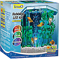 Tetra Bubbling LED Aquarium Kit with Hexagon Shape